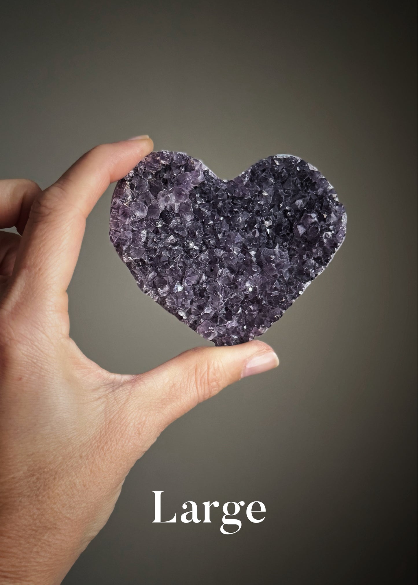 Natural Amethyst Druse Hearts – Artistic Mineral Decoration