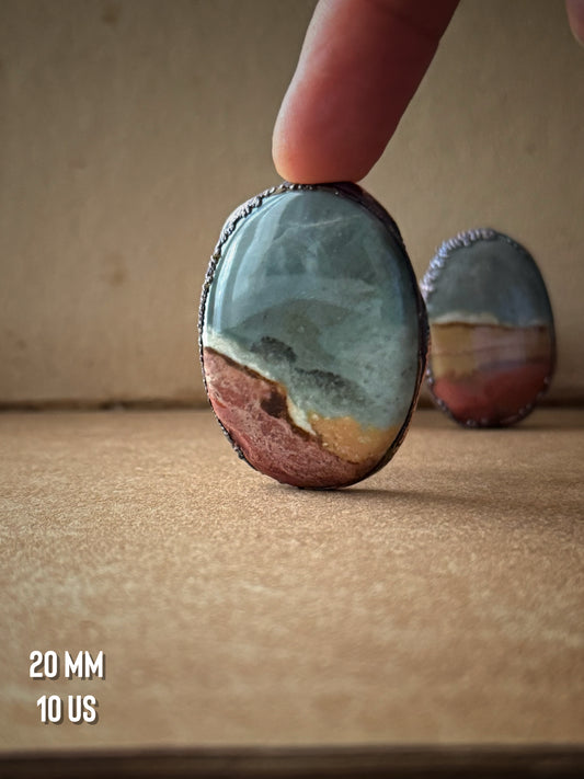 Variegated Jasper ring — Sizes 8-9-10us