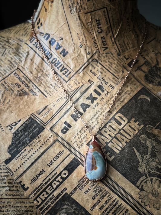 Polychrome jasper pendant