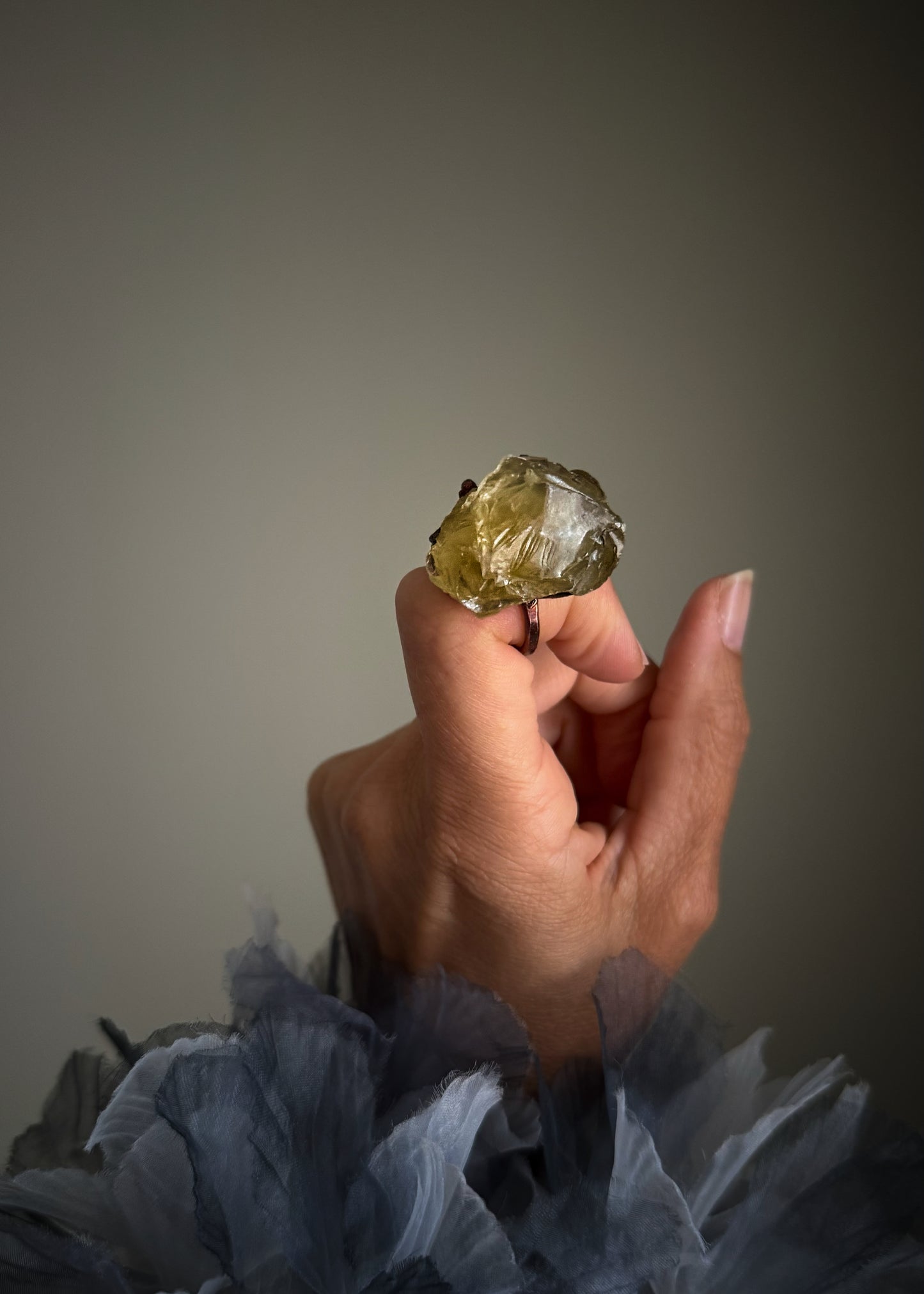 Anello quarzo limone