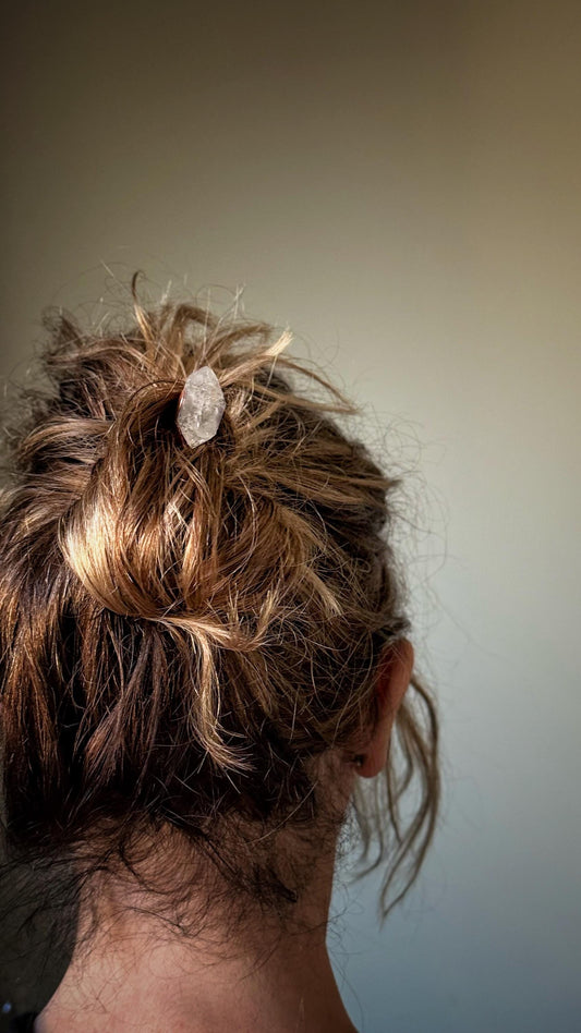 Ferma capelli con quarzi.