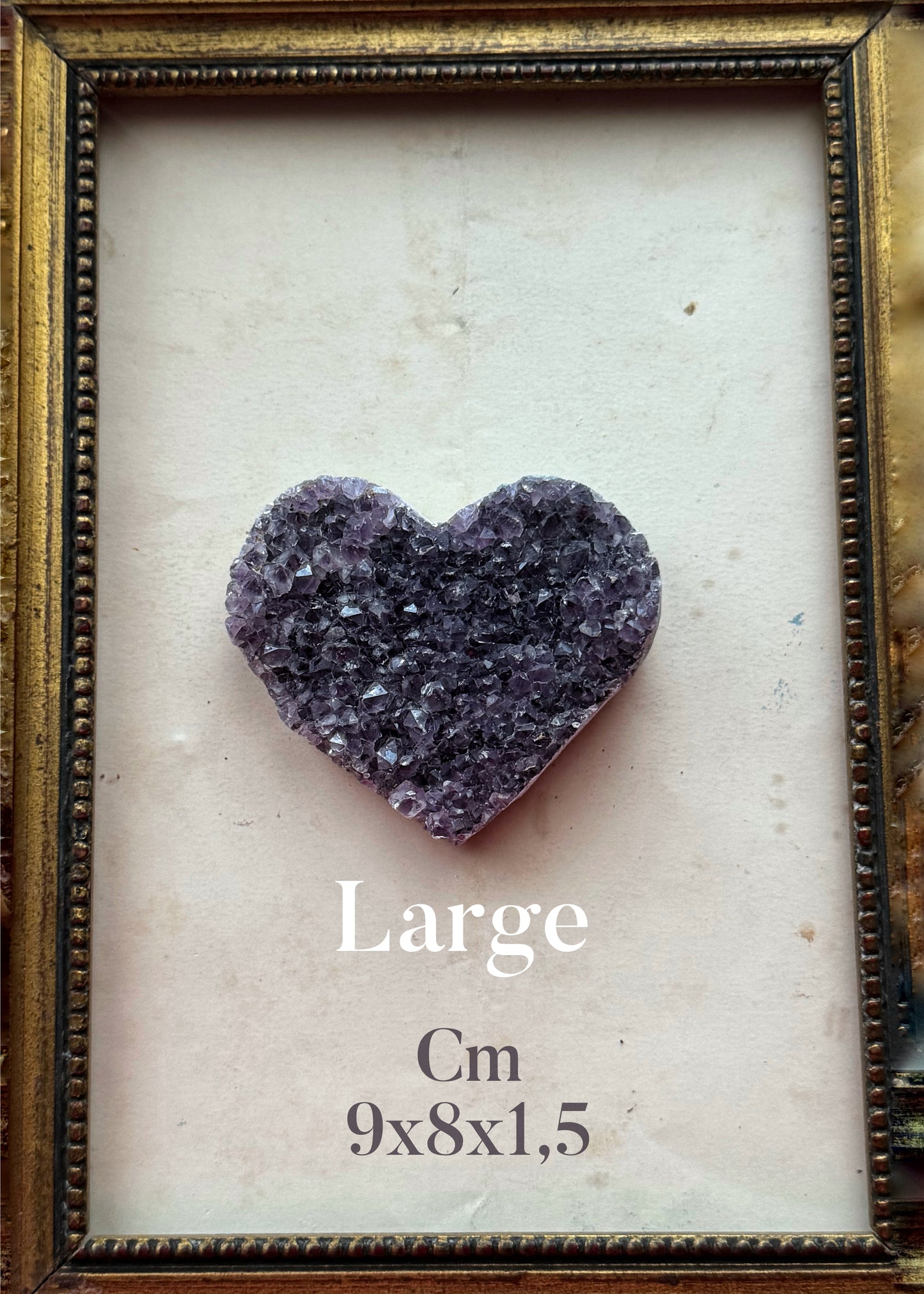 Natural Amethyst Druse Hearts – Artistic Mineral Decoration