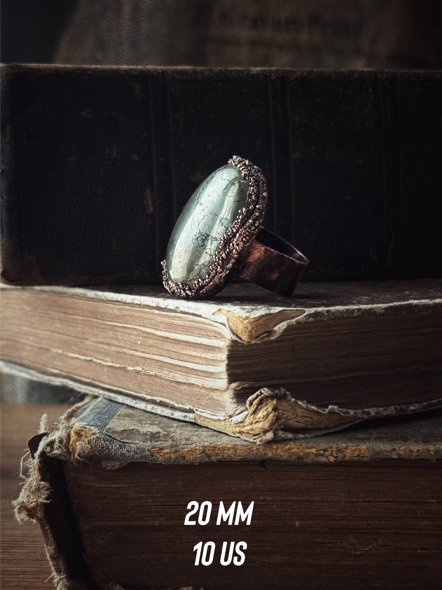 Collezione 3 Anelli Pirite - Misure 6, 8, 10 US