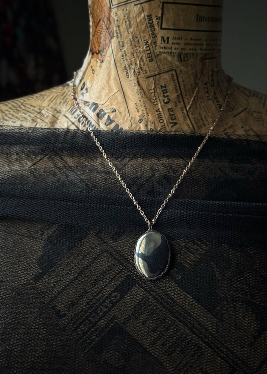 Ciondolo rame con pietra Gold Apache - Montatura Artigianale