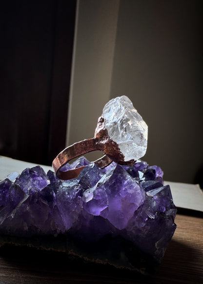 Copper Enhydro Quartz Ring | Size 8 – Ebbijoux