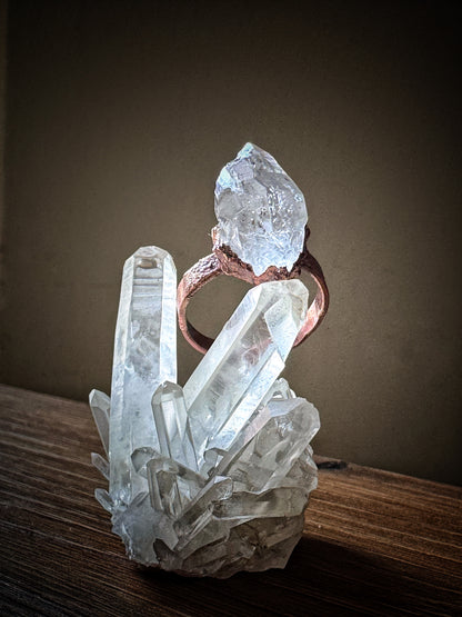 Copper Enhydro Quartz Ring | Size 8 – Ebbijoux