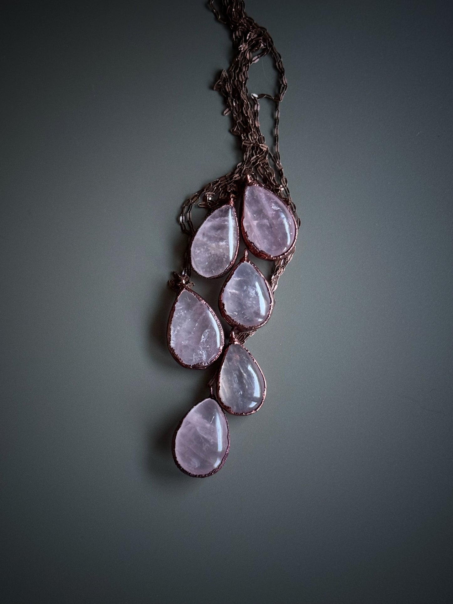 Goccia di quarzo rosa