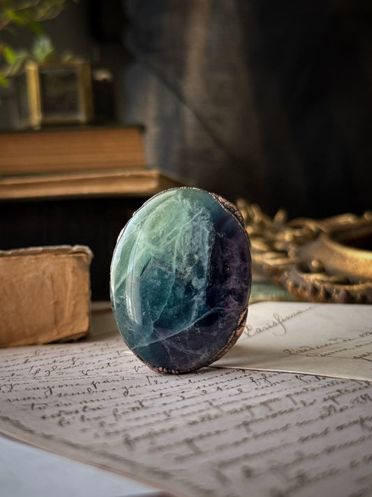 Anello con Fluorite