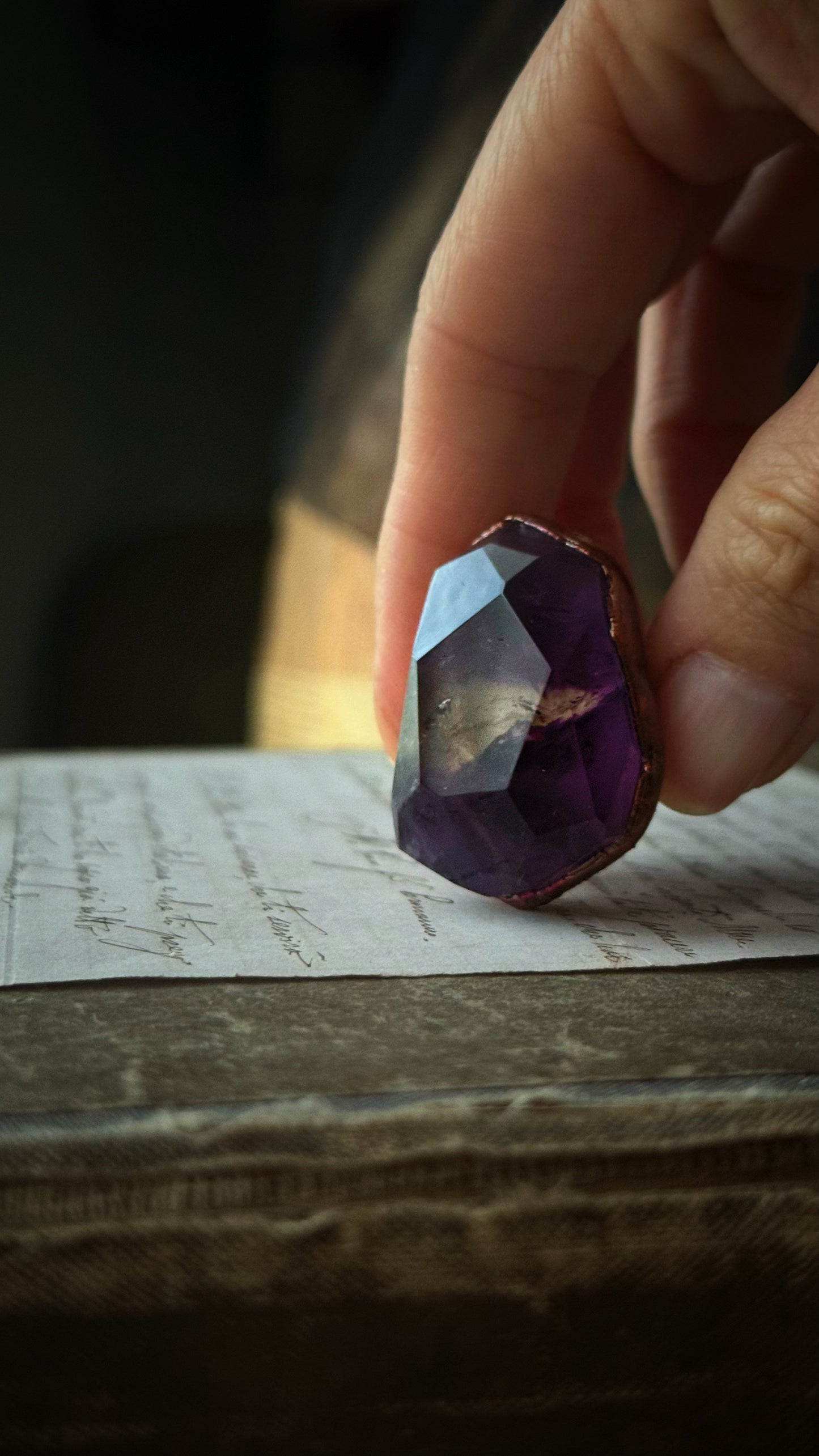 Anello con Ametrino mis.8