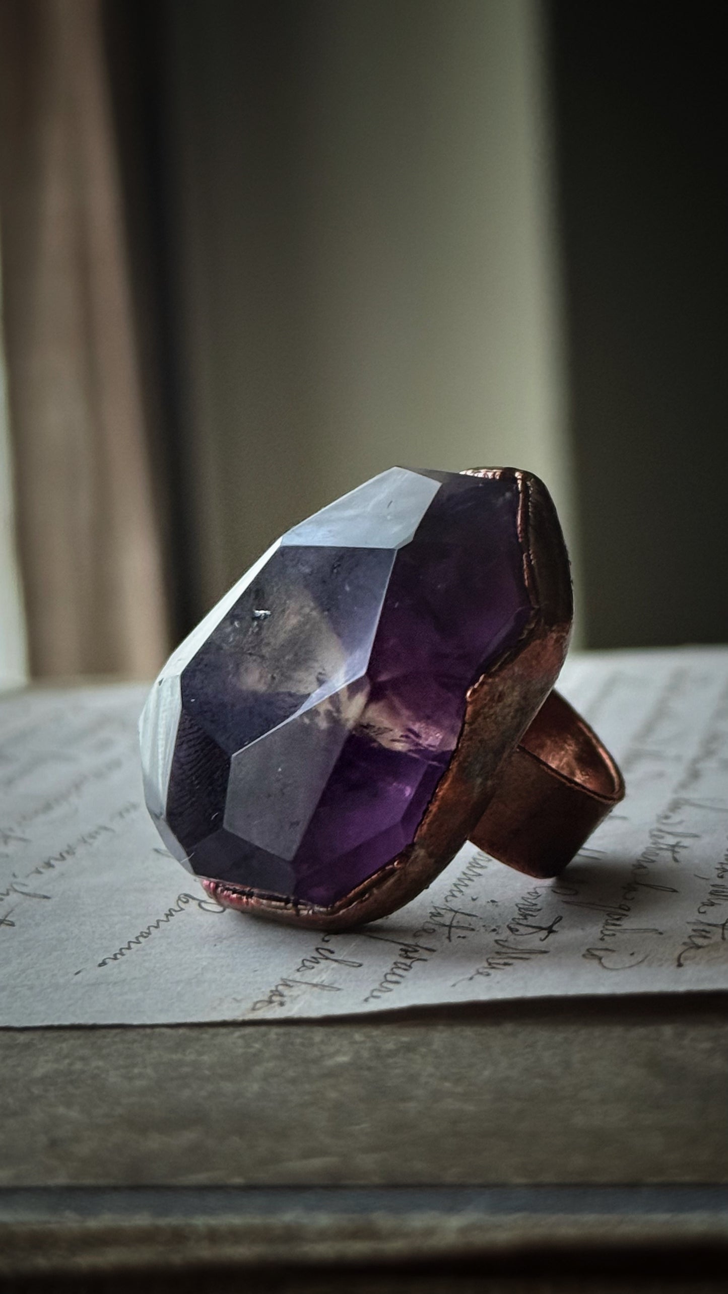 Anello con Ametrino mis.8