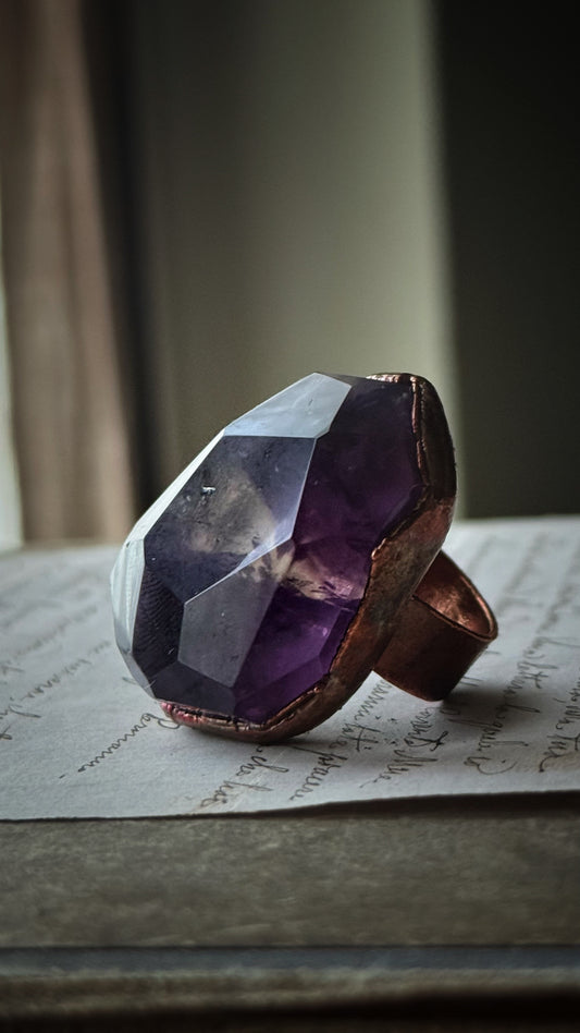 Anello con Ametrino mis.8