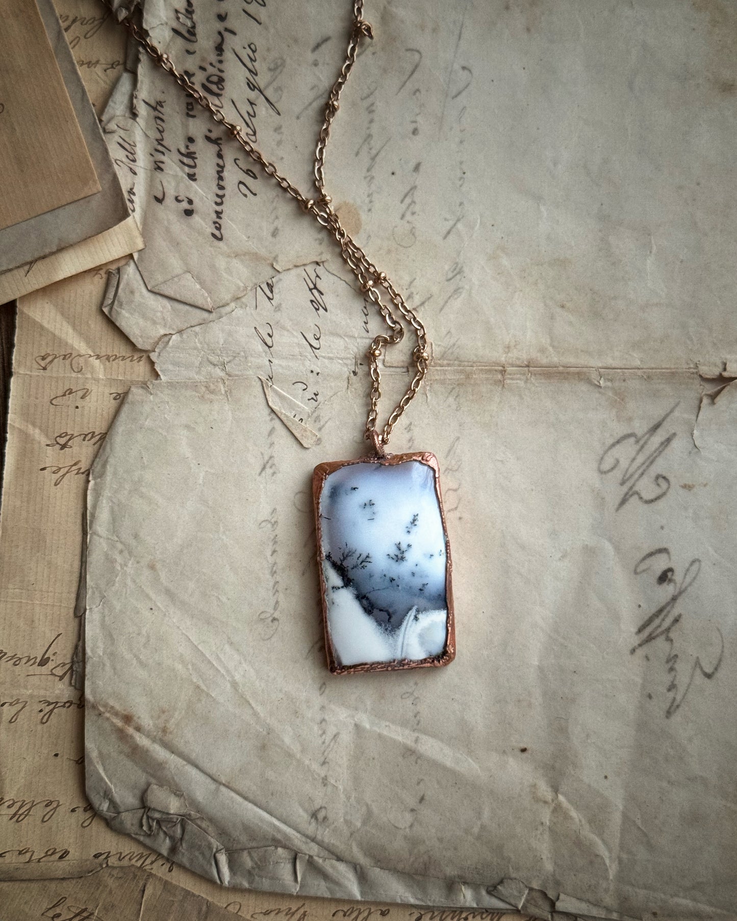 Dendritic Agate Pendant