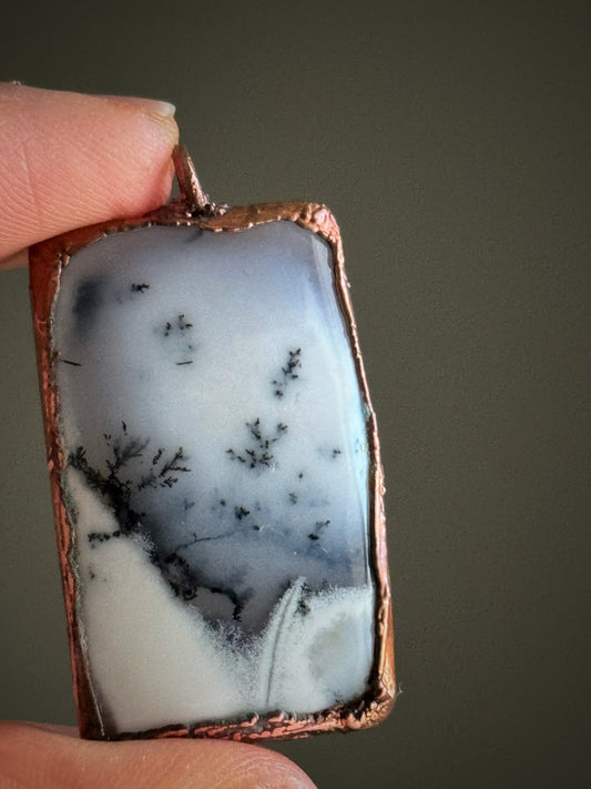 Dendritic Agate Pendant