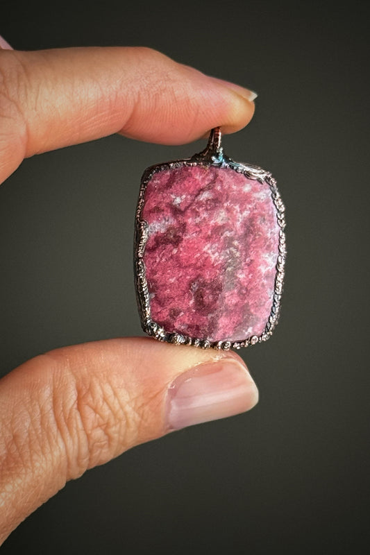 Ciondolo in Rodocrosite