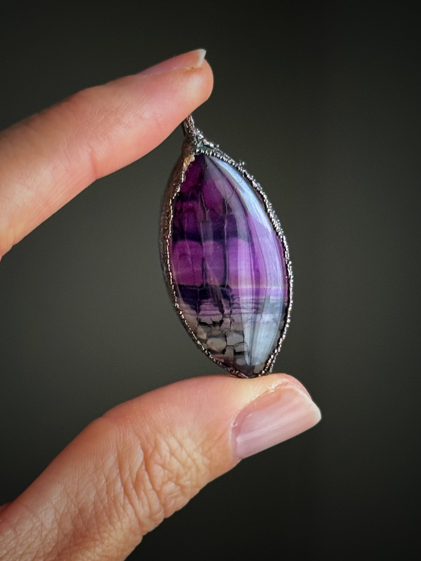 Pink Botswana Agate Pendant