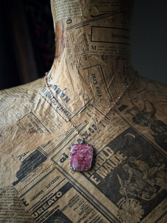 Ciondolo in Rodocrosite