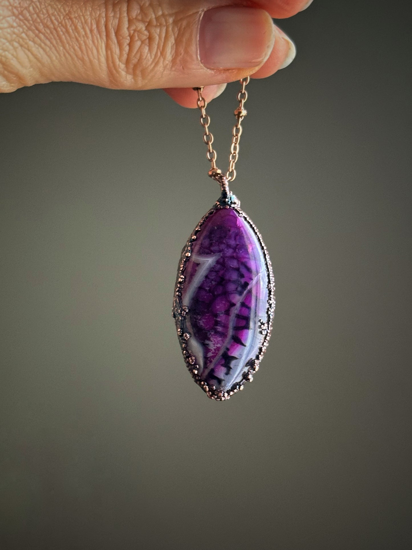 Pink Botswana Agate Pendant
