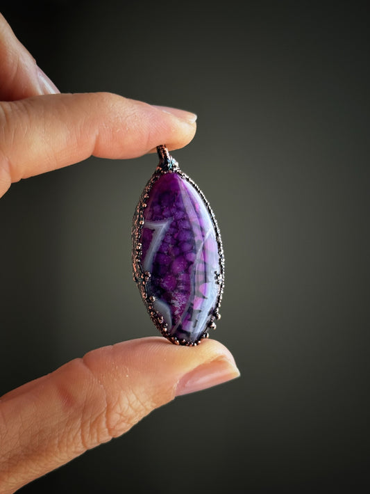 Pink Botswana Agate Pendant