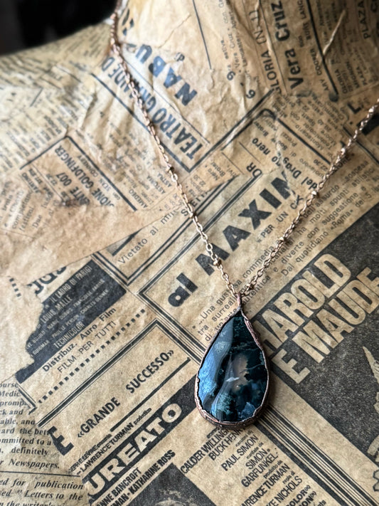 Goccia di Agata Muschio verde bosco