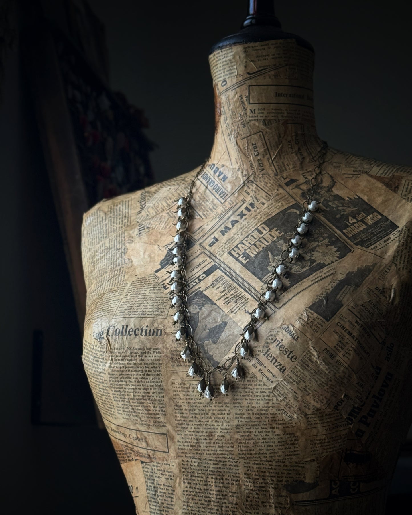 Collana  con grappoli di perle