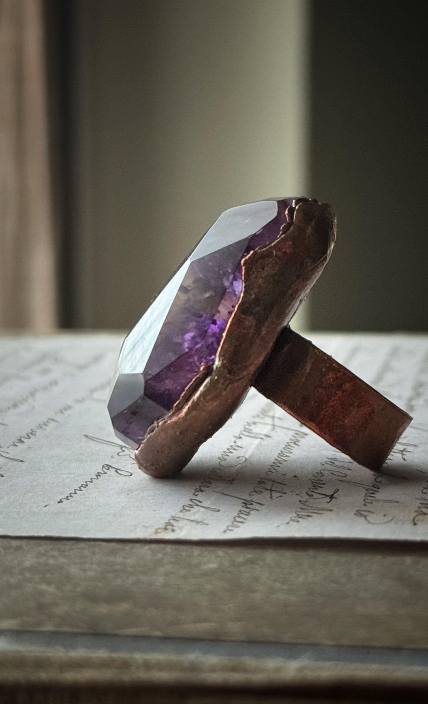 Anello con Ametrino mis.8