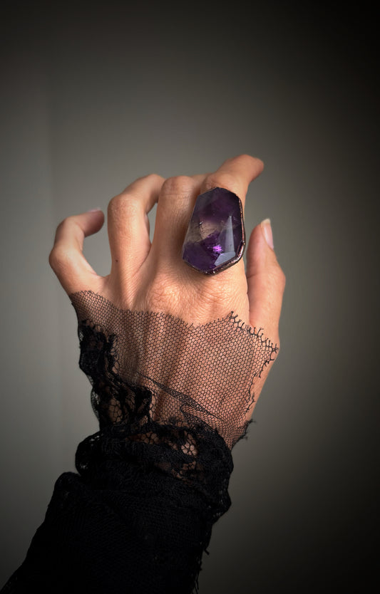 Anello con Ametrino mis.8