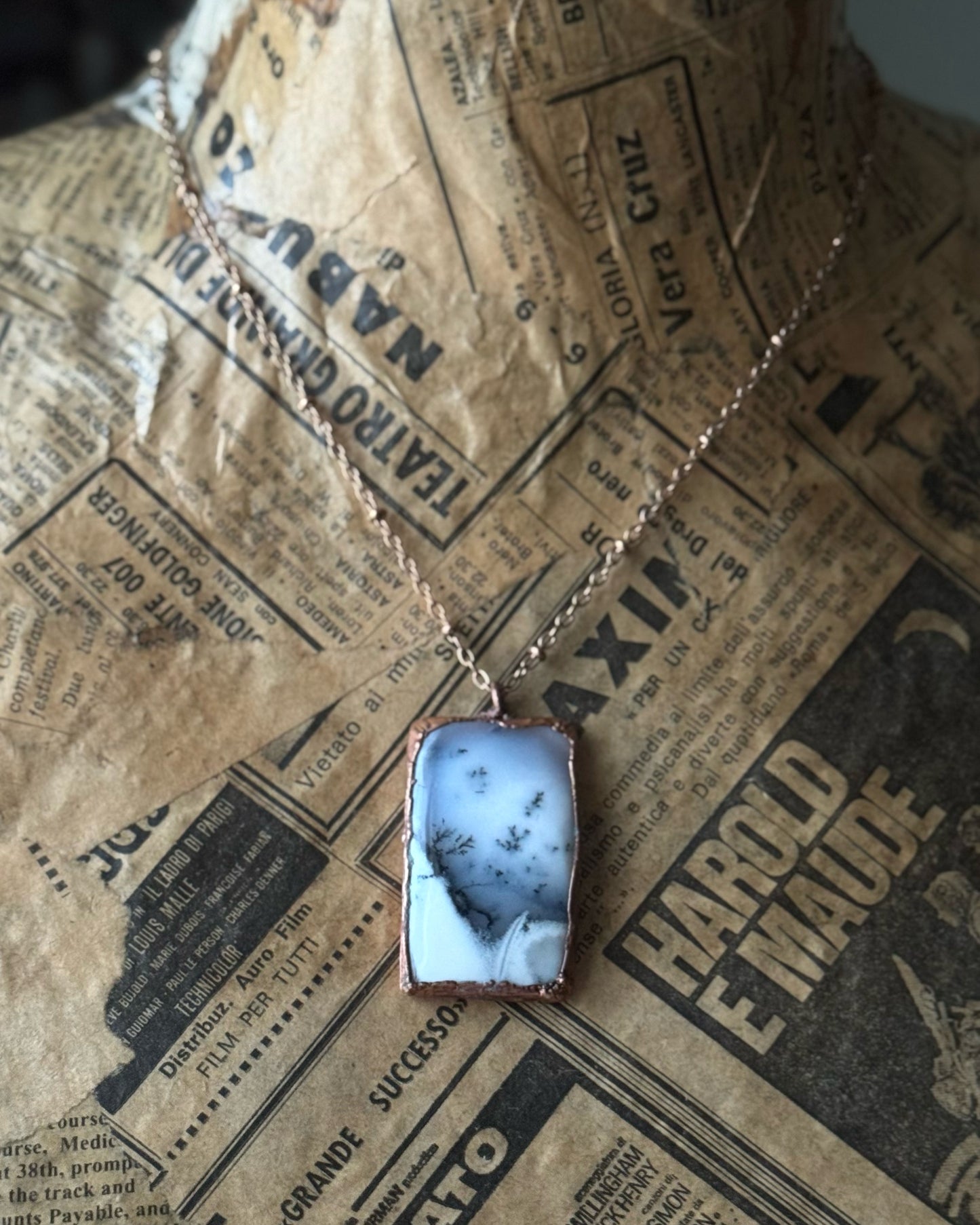 Dendritic Agate Pendant
