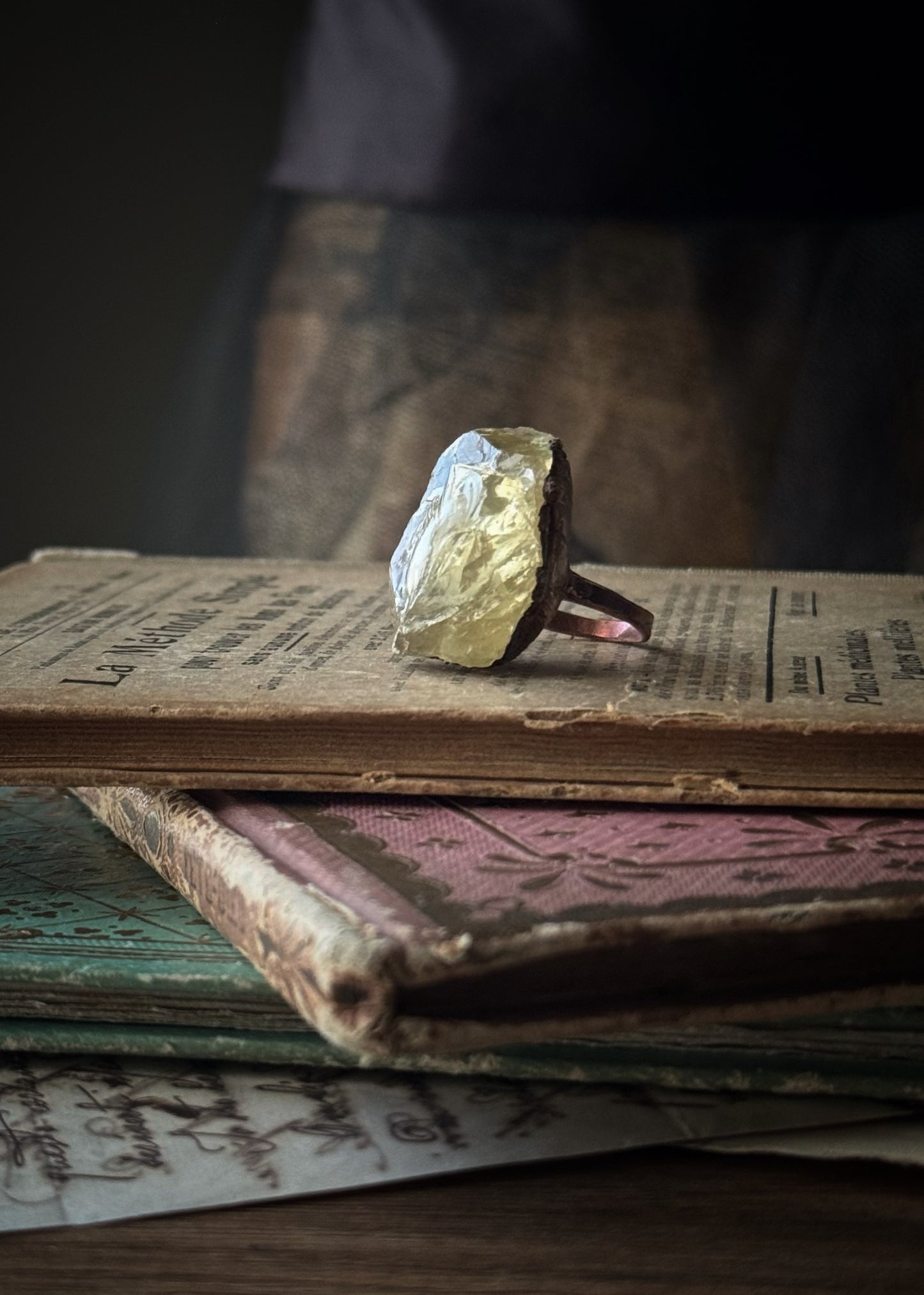 Anello quarzo limone

