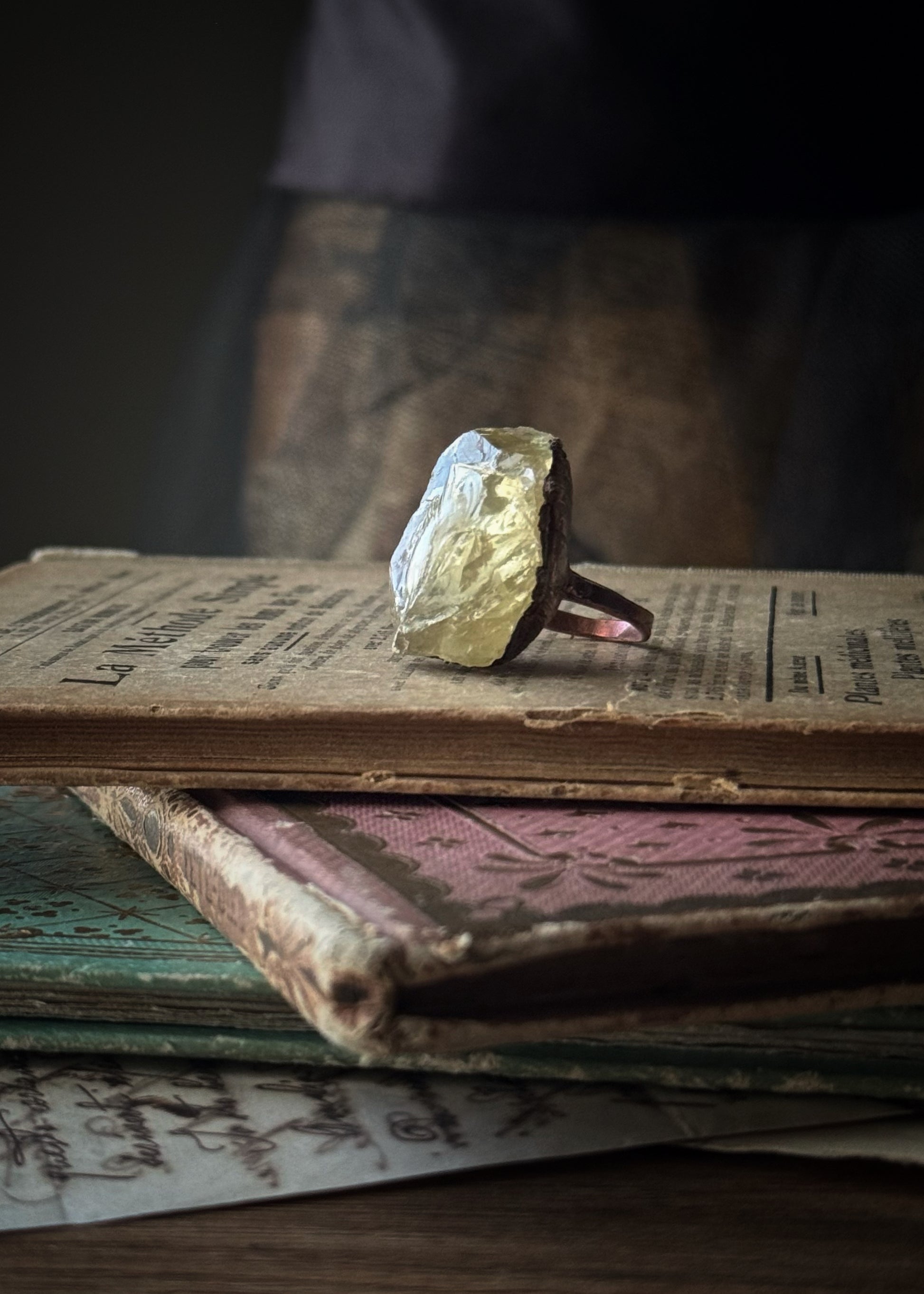 Anello quarzo limone
