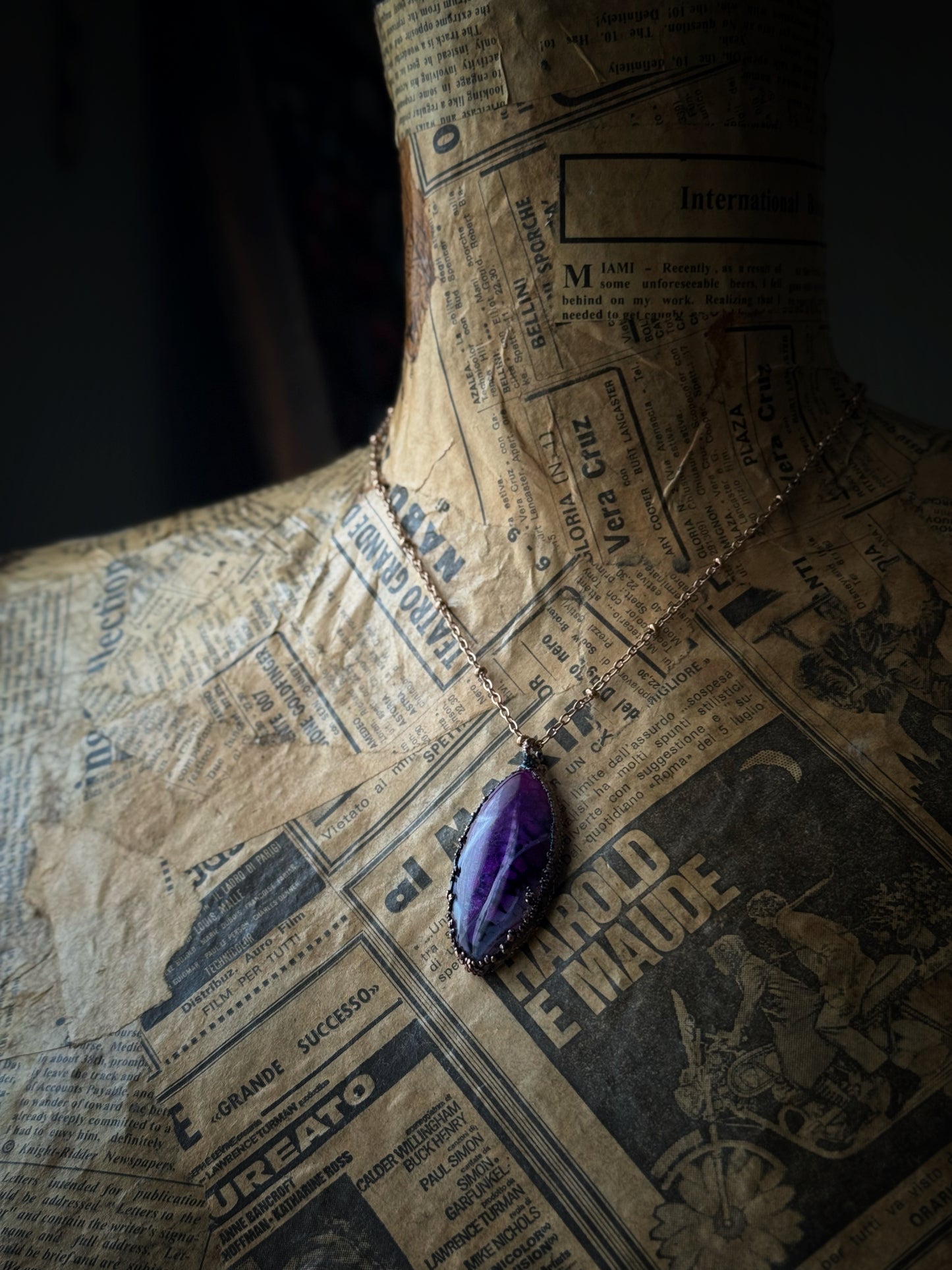 Pink Botswana Agate Pendant