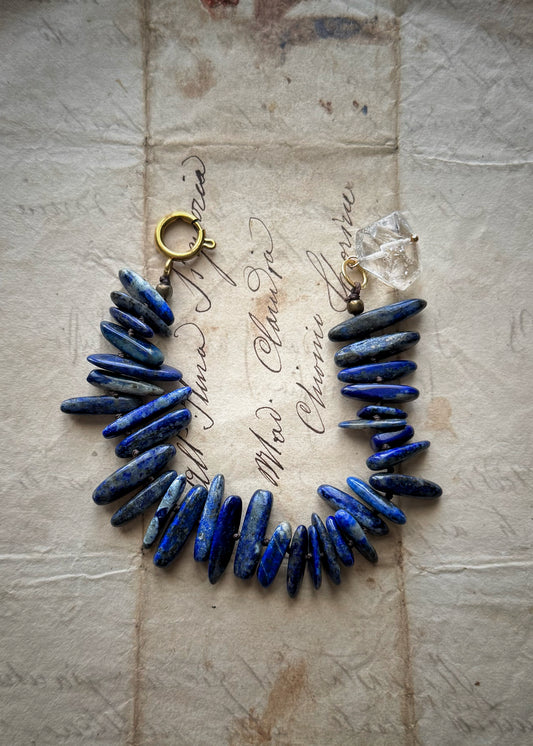 Bracciale con Quarzo e Lapislazzuli - Mod.31