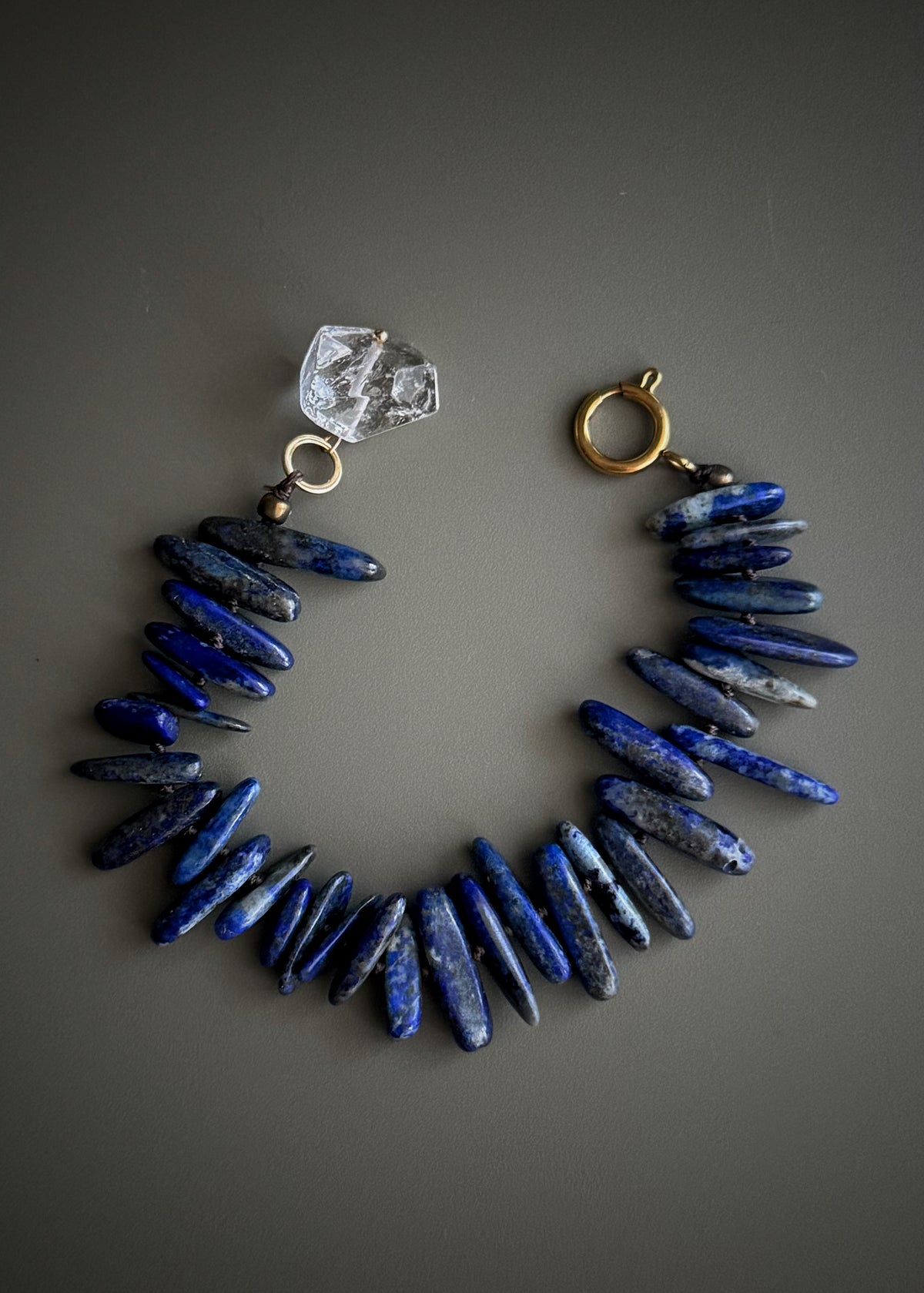 Bracciale con Quarzo e Lapislazzuli - Mod.31
