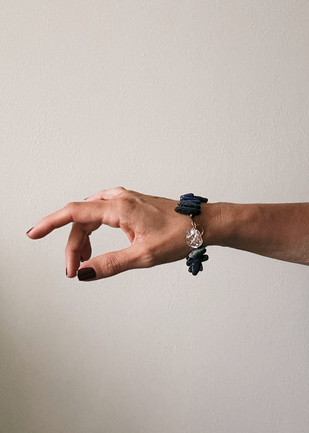Bracciale con Quarzo e Lapislazzuli - Mod.31