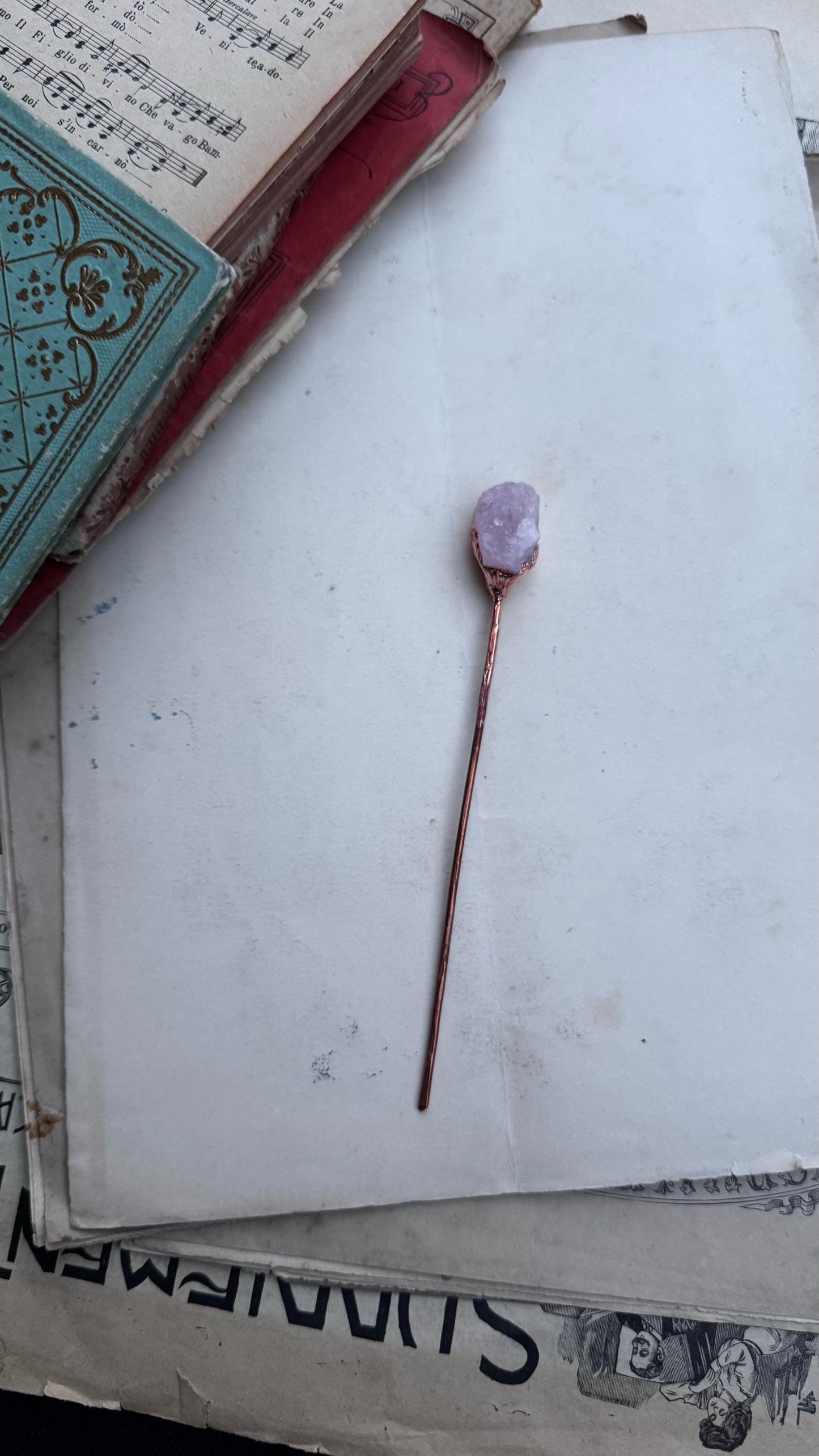 Ferma capelli con quarzi.