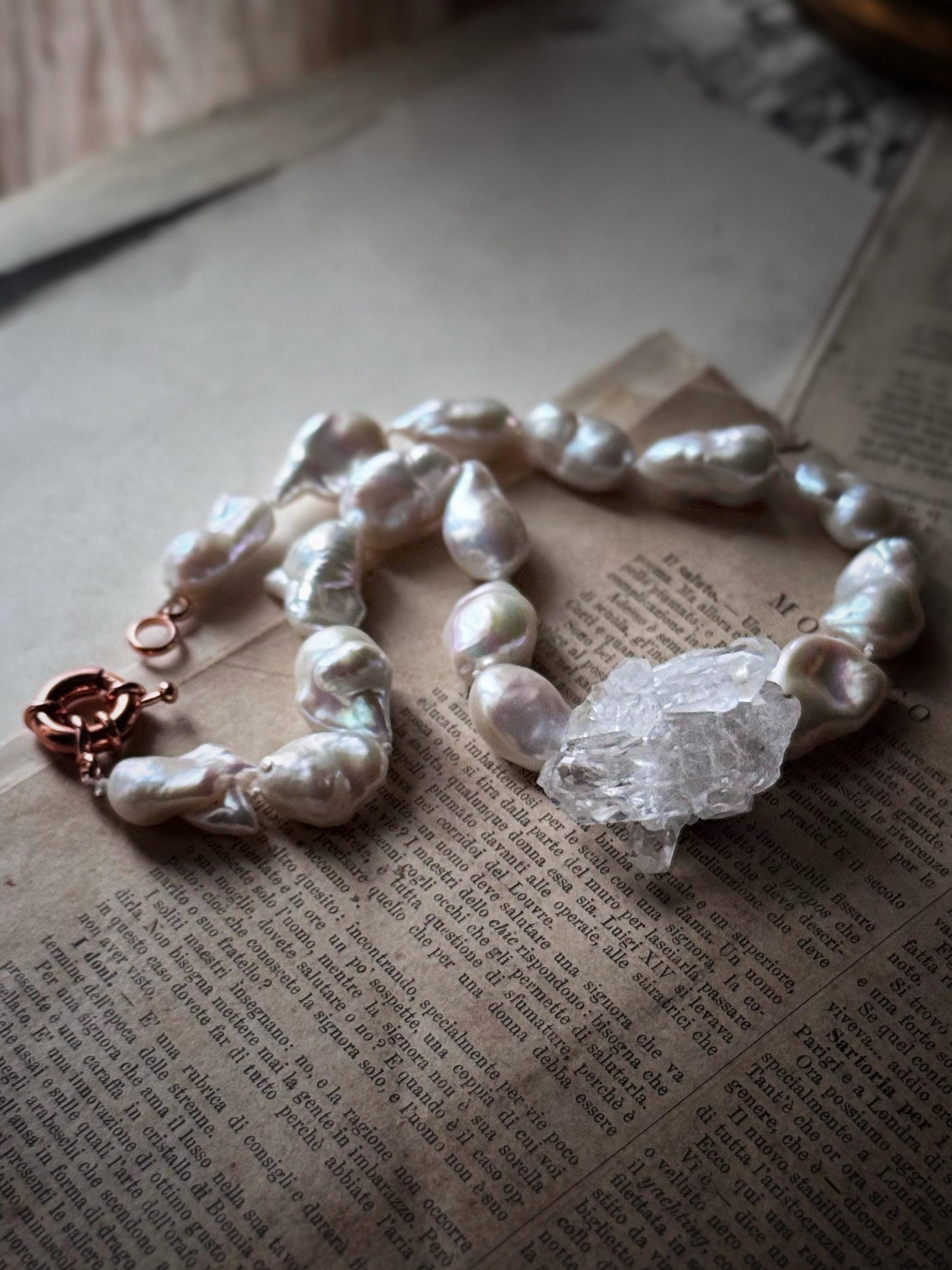 Girocollo con perle barocche