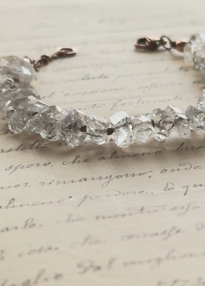 Bracciale Quarzo Herkimer – Punte Naturali - Mod.27
